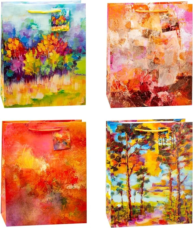 Besuche den K3T-Store K3T Geschenktüten ART ON CANVAS, 4er Packung, Größe: Groß (HxBxT 32 x 26 x 13, 5 cm), Art. Nr. 87319 — Geschenkverpackung