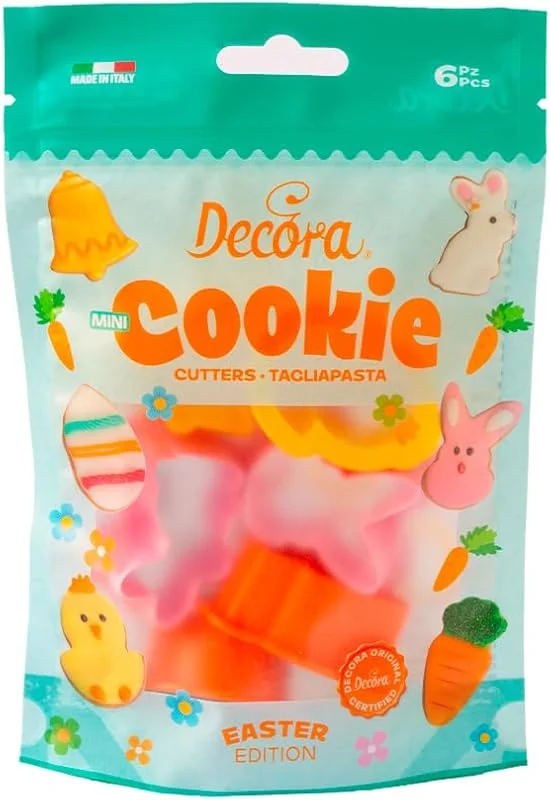 Marke: Decora Decora 0255059 AUSSTECHER AUS KUNSTSTOFF MINI EASTER 6-TLG, Sortiert — Weihnachtskueche